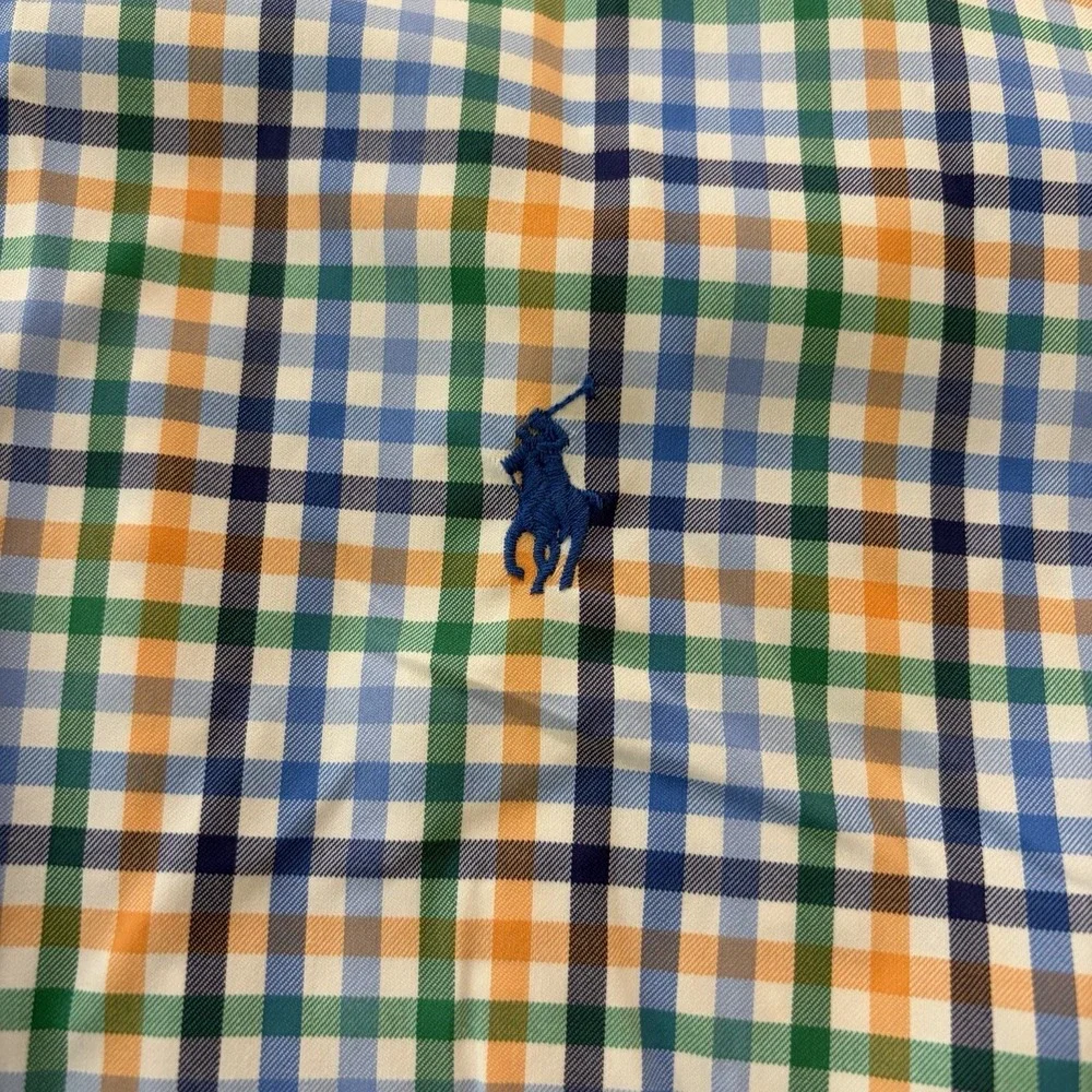 Polo Ralph Lauren Shirt Mens‎ XL Performance Classic Button Up Preppy Gingham